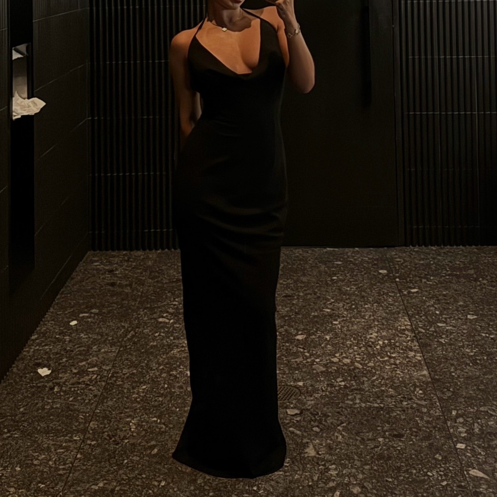 Outcast clothing Black Halter Neck maxi dress